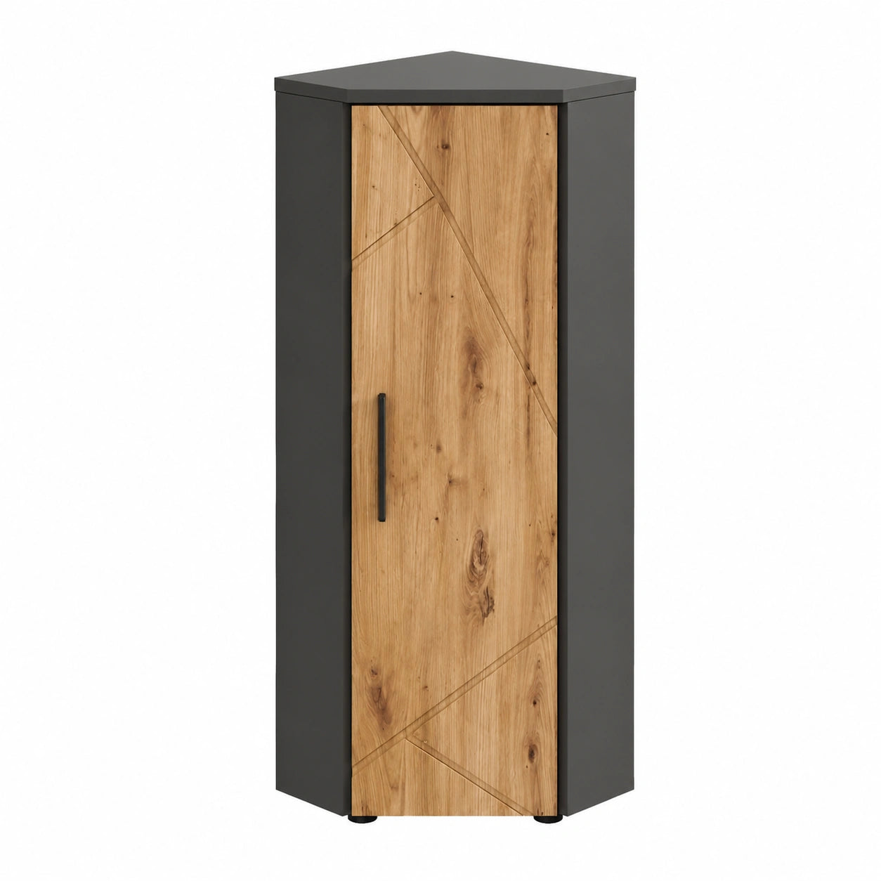 Vicco Eckschrank Irma, Anthrazit/Artisan, 33 x 81 cm, mit 3 Fächern