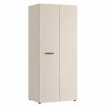 Moderner Mehrzweckschrank in Kaschmir Beige, 2-türig, 69 cm breit