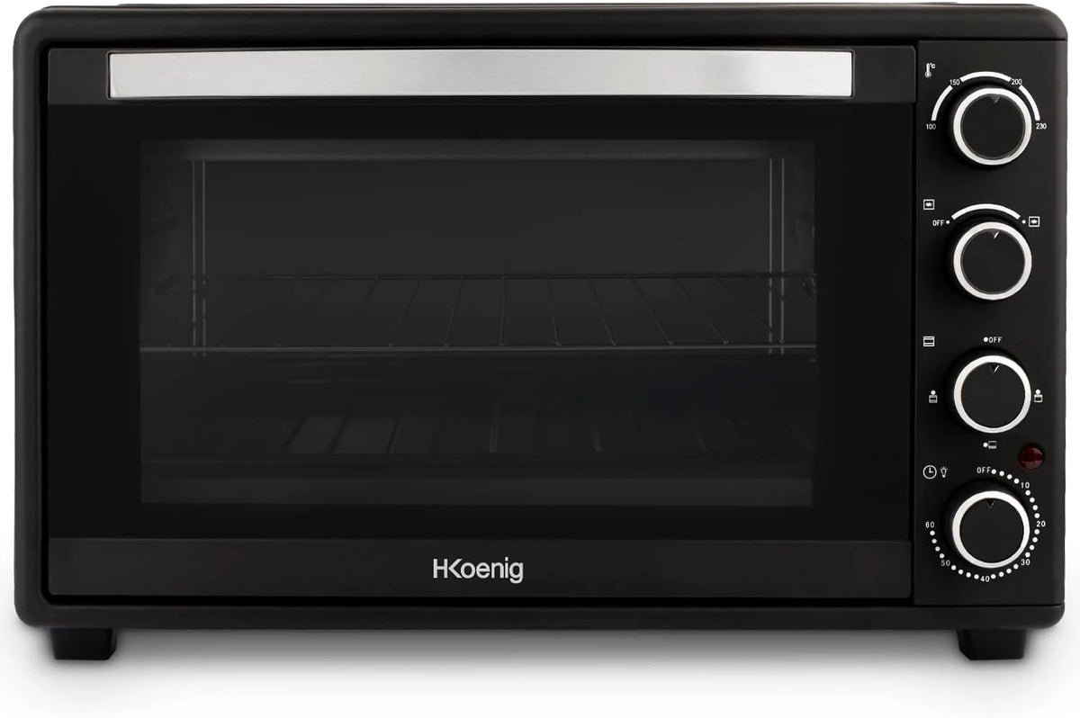 Piekarnik H.Koenig FO45, 2000 W, 45 l, programator czasowy, kolor czarny