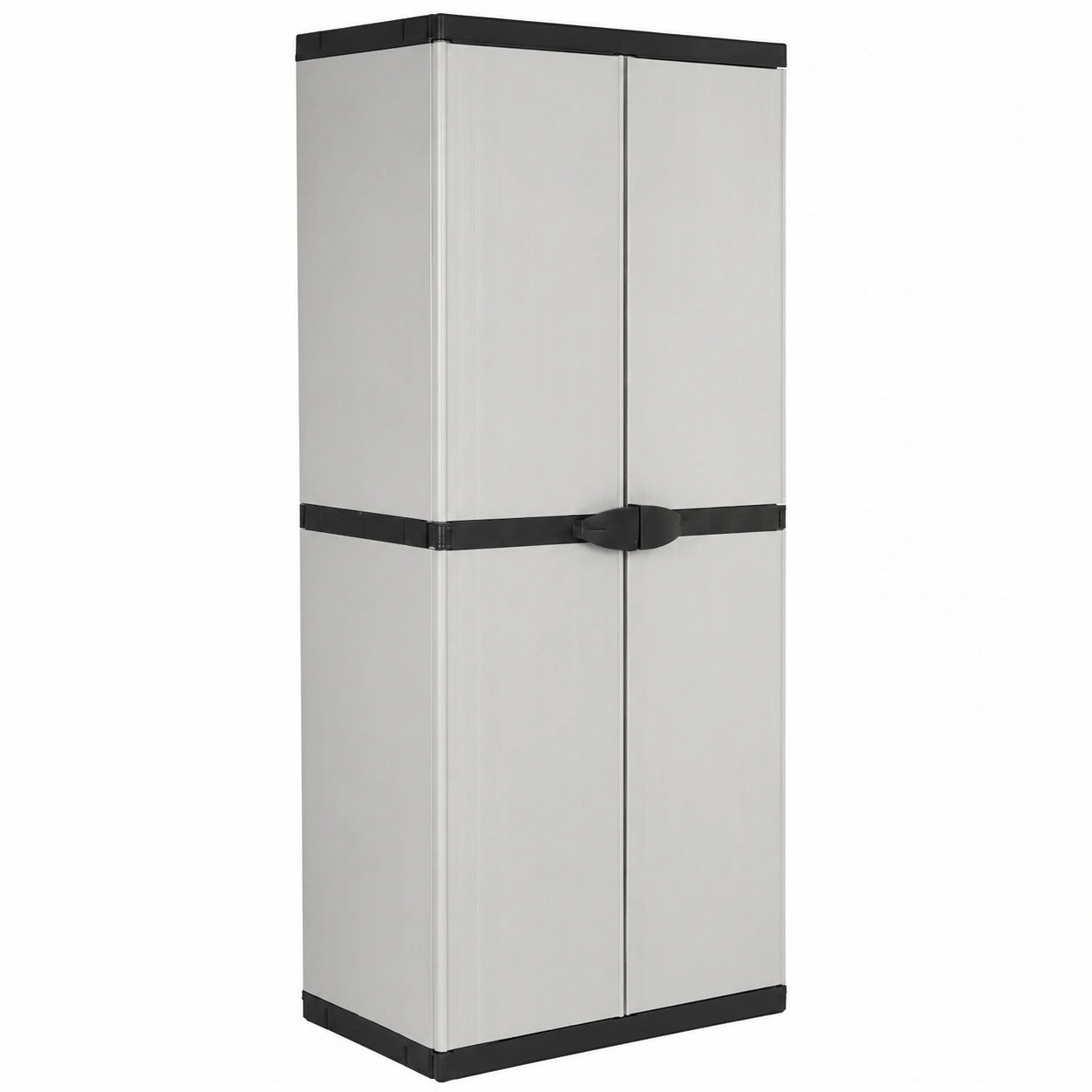 Moderner Gartenschrank mit 3 Ablagen, wetterfest, 68 x 40 x 168 cm, vielseitig einsetzbar