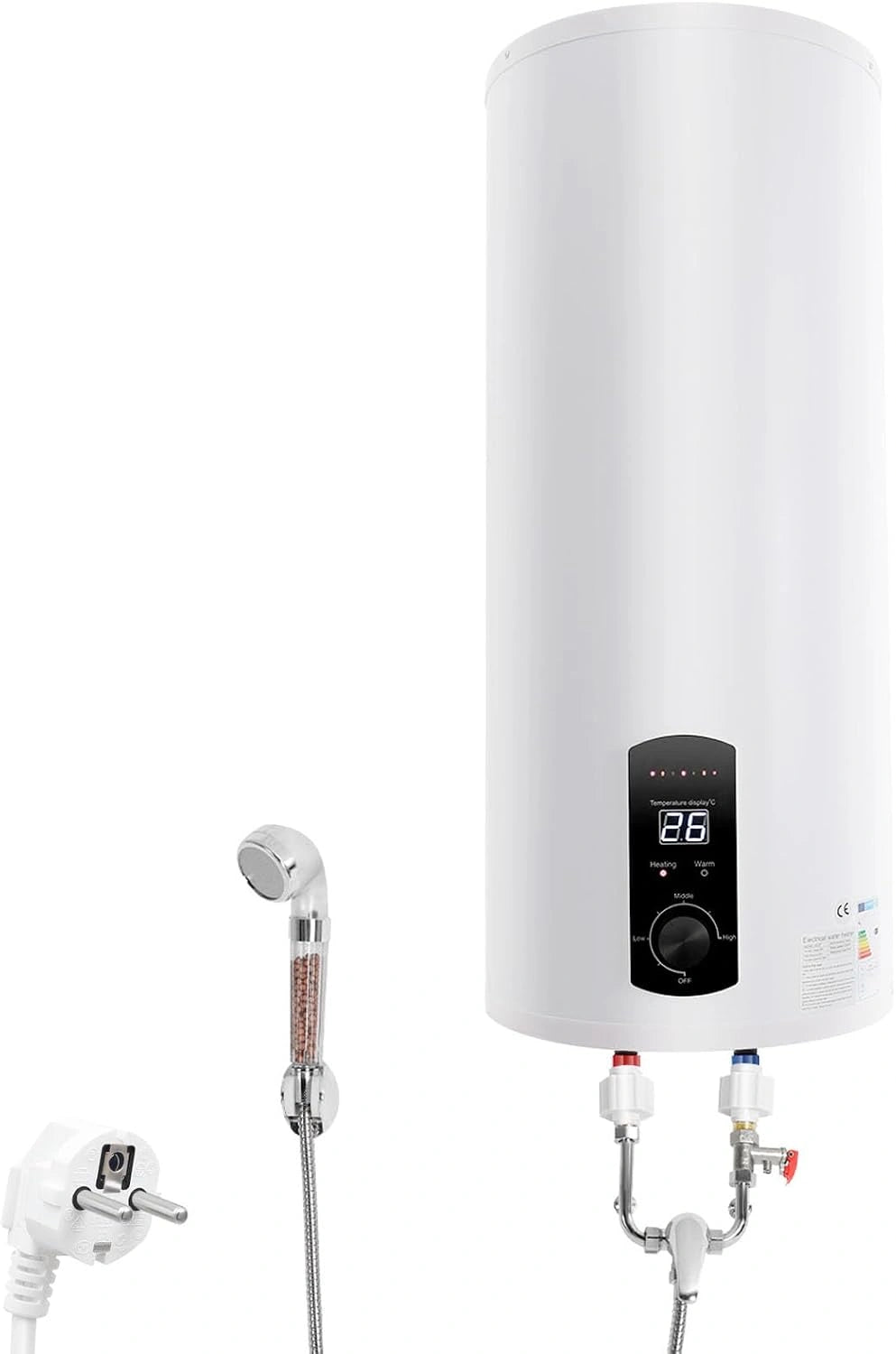 Podgrzewacz wody, 2000 W, 60 l, 220 V, kolor biały i szary