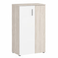 FORTE Schuhe Schrank, 2-türiger Flurschrank, Sandeiche Dekor, 70x120x34 cm