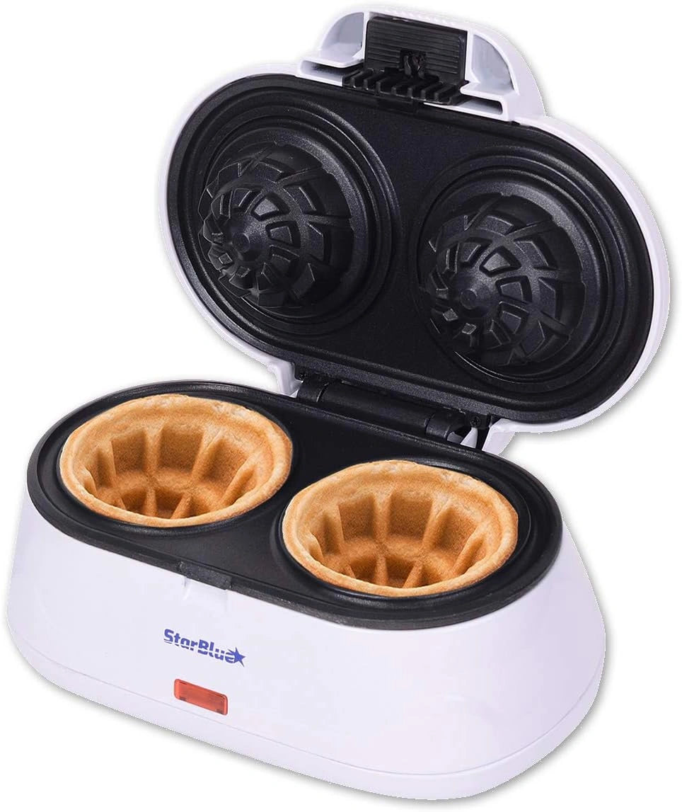 Gofrownica Podwójna, 1200 W, 240 V, kolor czarny
