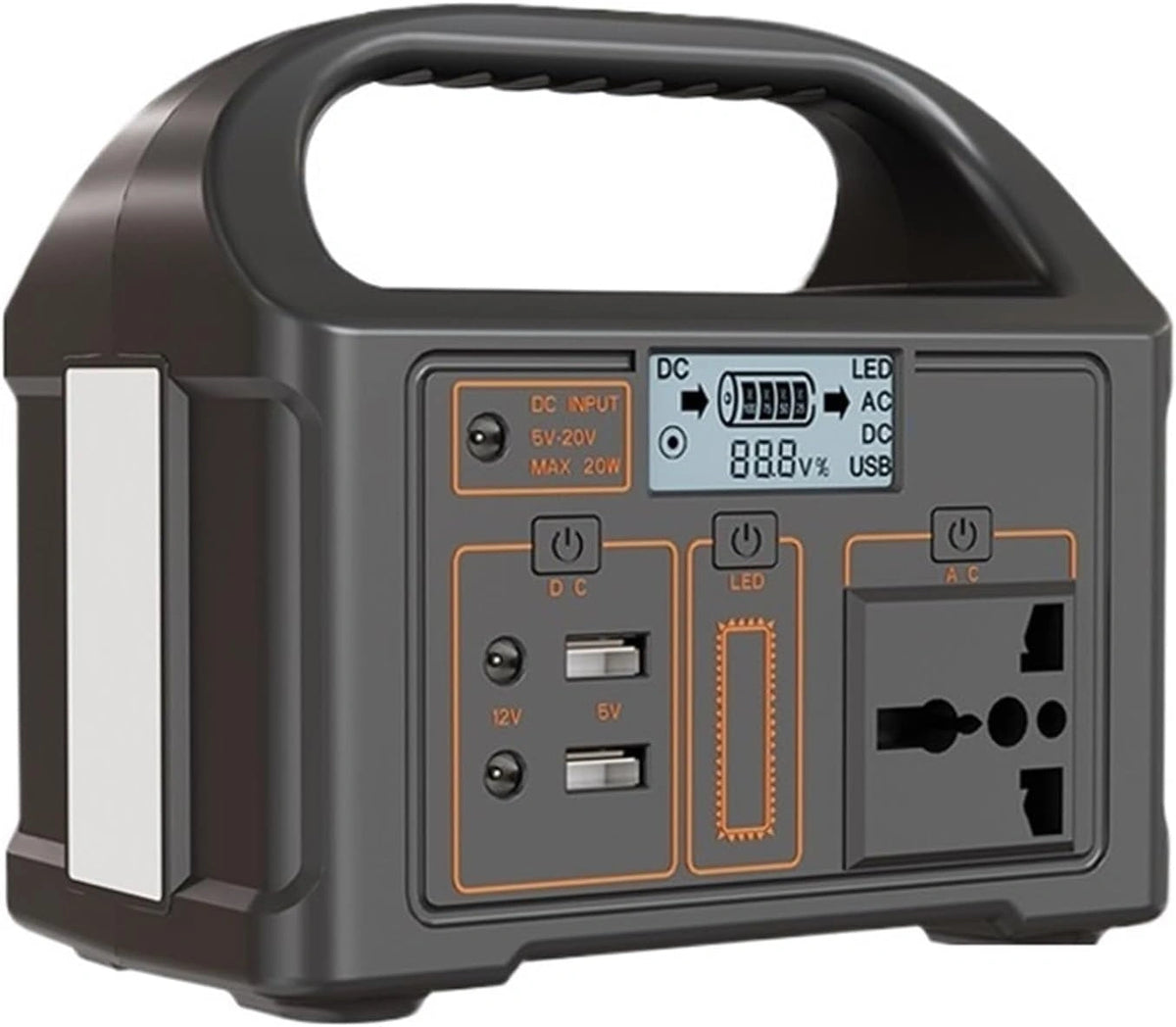 Akumulator Elektrownia, 100 W, kolor szary