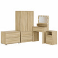 Moderne Kommode in Sonoma Eiche mit 2 Schubladen, 80x48x57 cm - Perfekt für Wohnzimmer, Schlafzimmer oder Büro