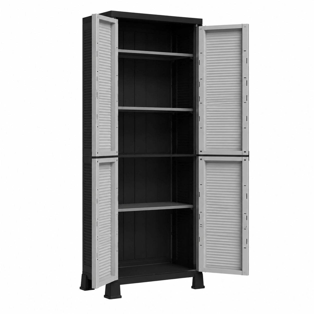 ARKEM Wetterfester Kunststoffschrank für Garten und Terrasse 68x39x171,5 cm