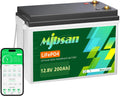 Akumulator Mjbsan, 200 Ah, 2560 Wh, 12 V, kolor zielony i szary