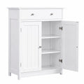 Moderner Weißer Badschrank mit Schublade und Doppeltür, 60x30x80 cm