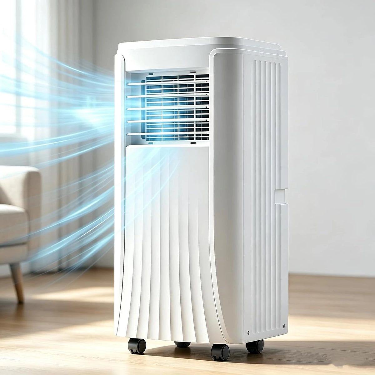 Klimatyzator, 11000 BTU, do 28 m², programator czasowy, kolor czarny