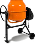 Betoniarka elektryczna EBERTH 140L, 550 W, 140 l, kolor pomarańczowy i czarny