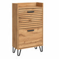 Vicco Schuhschrank Amber, Eiche Wotan, 59,8 x 100 cm, 2 Fächer, ideal für Bücher, Lampen und Alltagsgegenstände