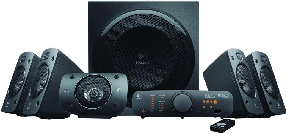 Głośnik Logitech Z906, pilot zdalnego sterowania, kolor czarny