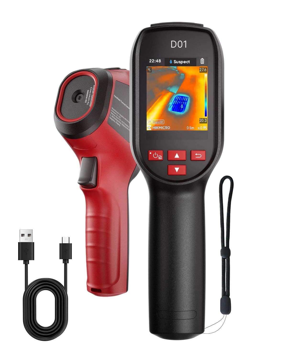 Monokular termowizyjny HIKMICRO D01, kolor szary