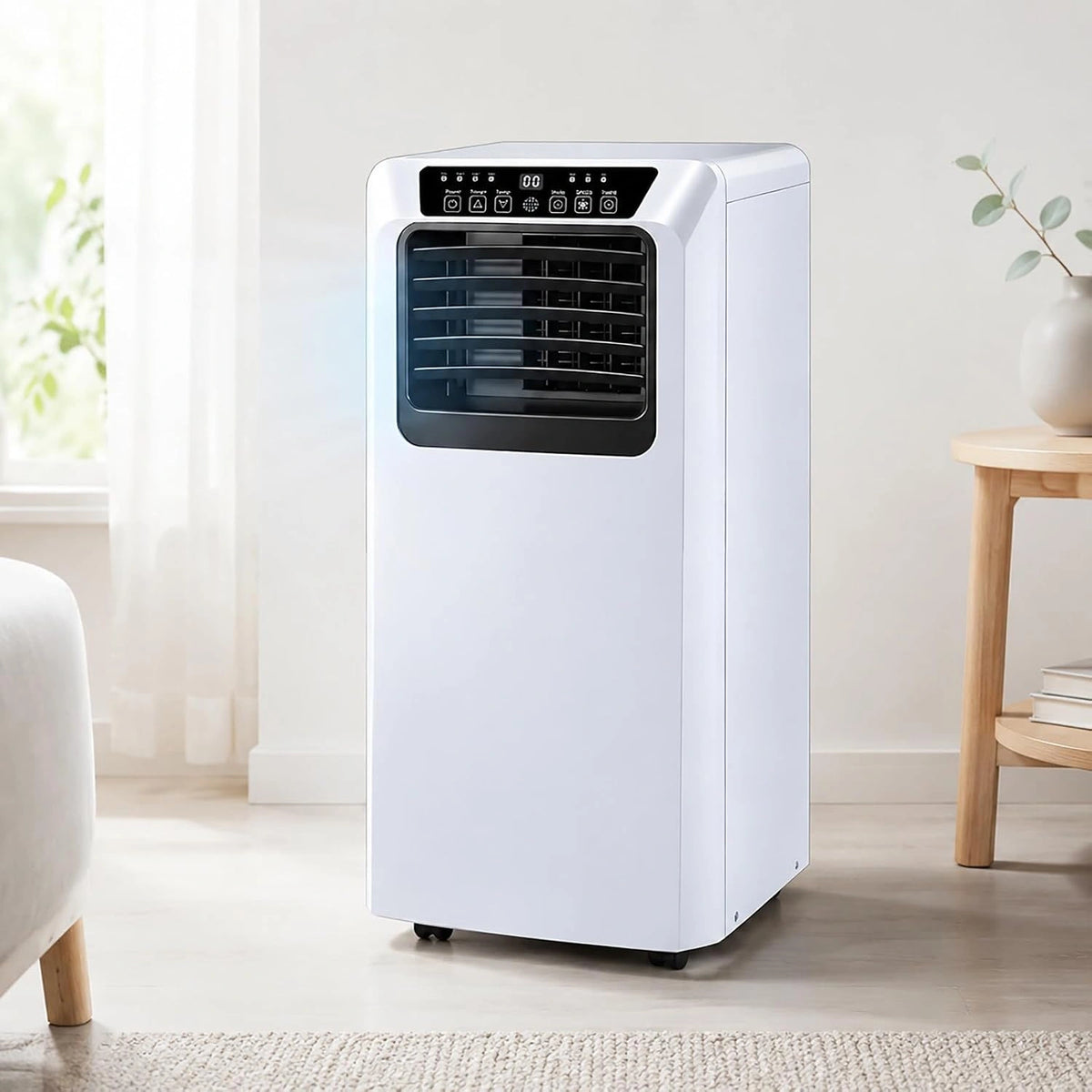 Klimatyzator, 9000 BTU, do 20 m², pilot zdalnego sterowania, programator czasowy, kolor czarny