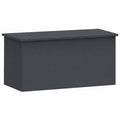 Wasserdichte Metall Gartenbox 200L - Outdoor Lagerbox mit Schräge für Terrasse & Balkon, Robuste Stahlausführung Anthrazit, 100x50,5x50 cm