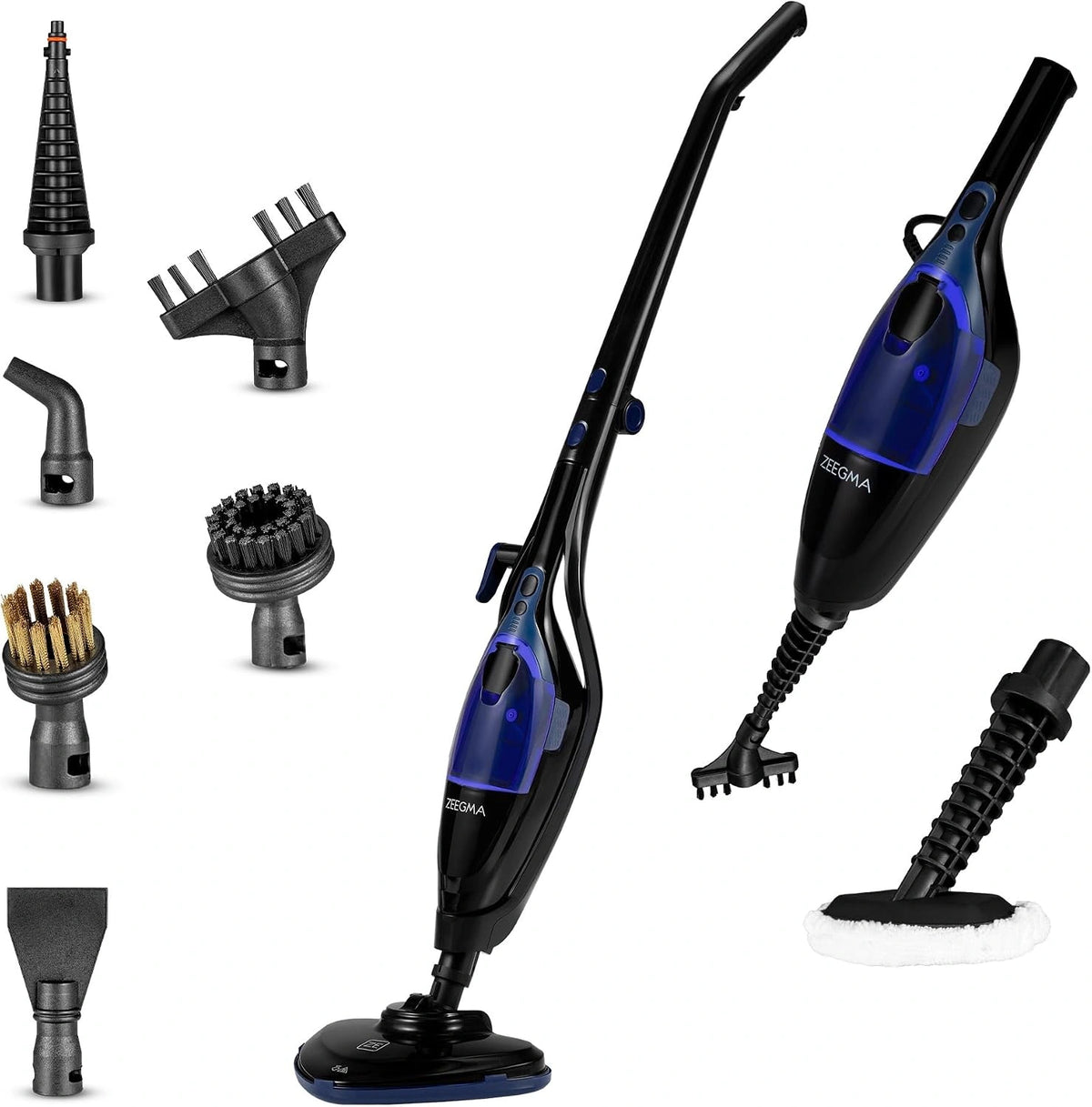 Mop parowy ZEEGMA, 13 W, kolor czarny