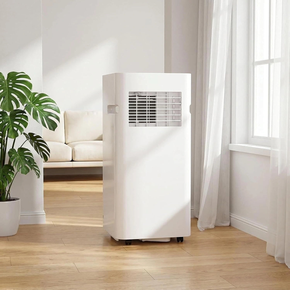 Klimatyzator, 12000 BTU, programator czasowy, kolor szary i biały