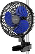 Wentylator FanGoFast, 10 W, kolor szary i niebieski