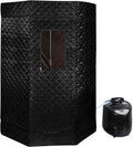 Krzesło Vapozon, 1500 W, 3 l, pilot zdalnego sterowania, składany, kolor czarny