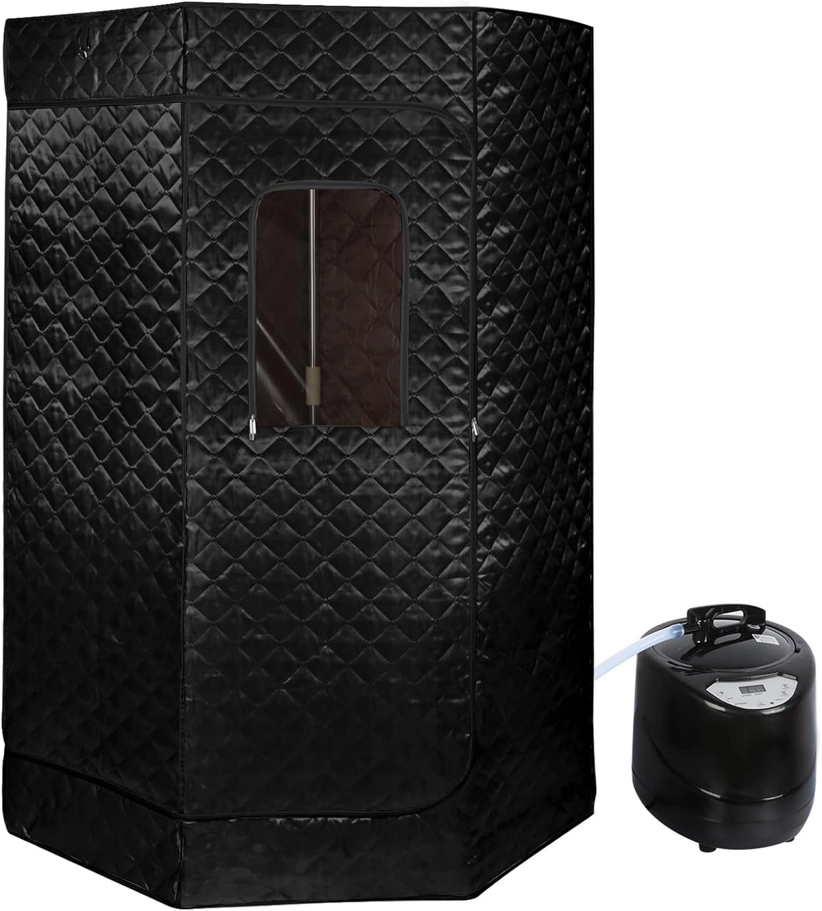Krzesło Vapozon, 1500 W, 3 l, pilot zdalnego sterowania, składany, kolor czarny