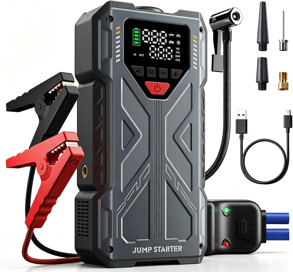 Powerbank, 10 l, 12 V, kolor szary