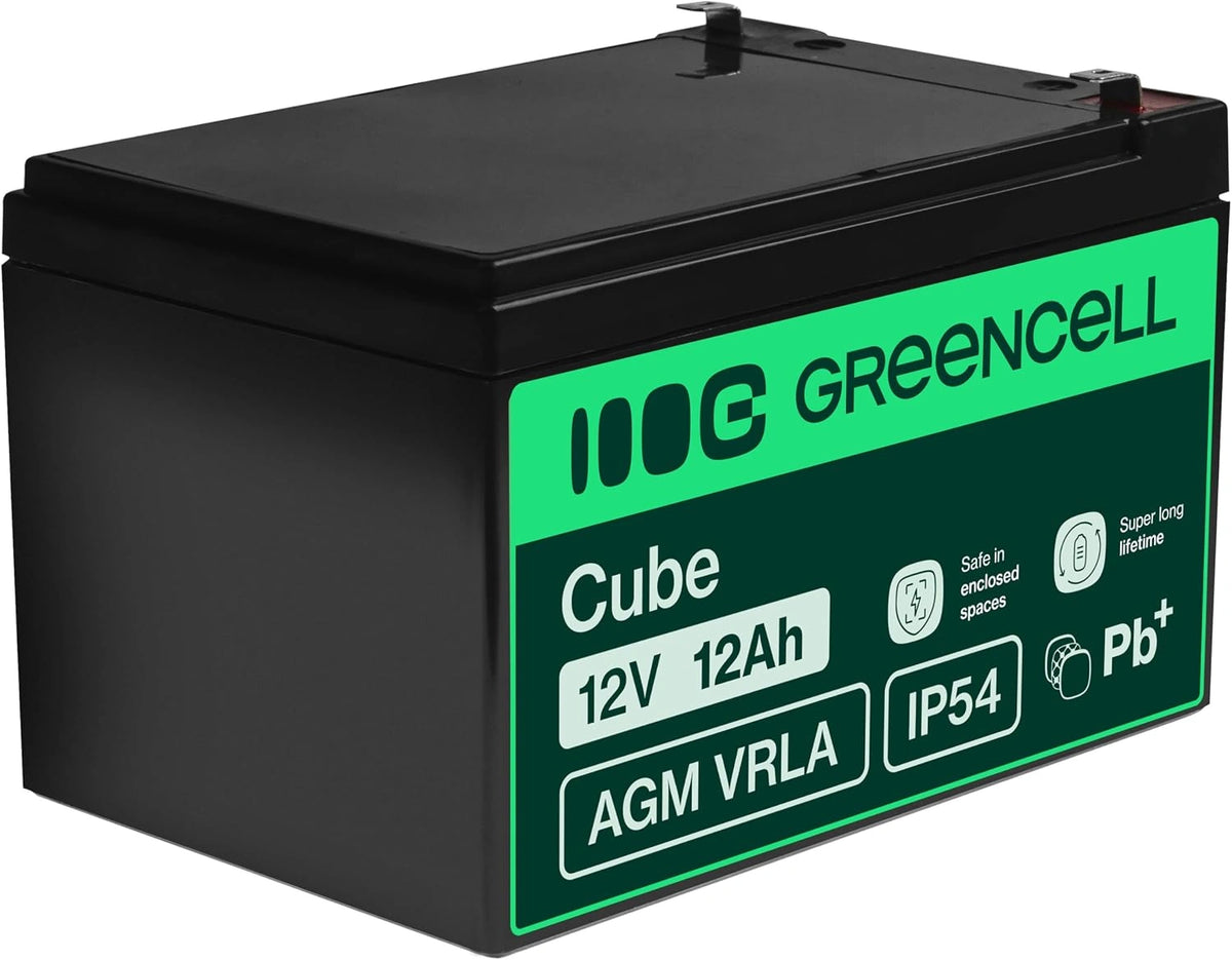 Akumulator Green, 12 Ah, 12 V, kolor zielony