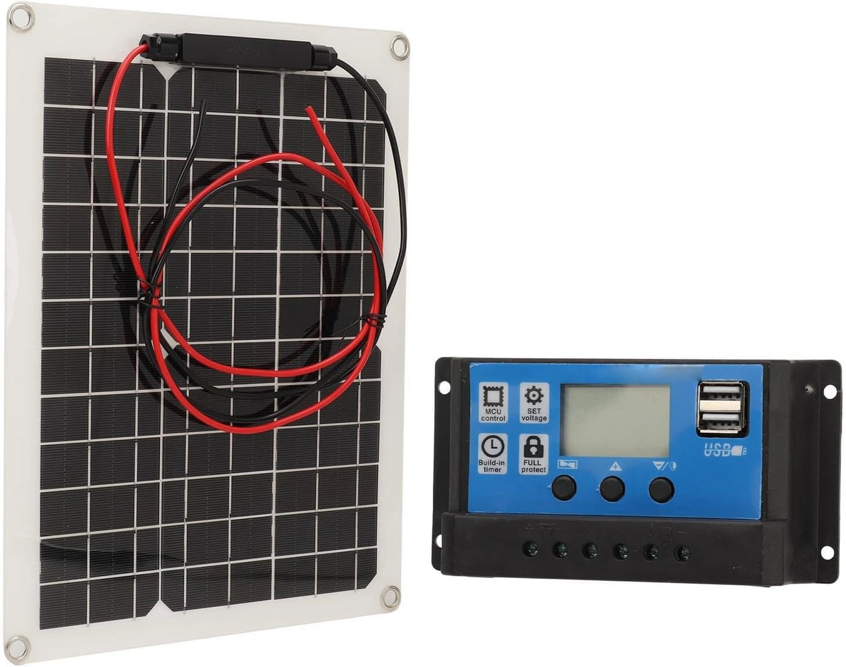 Panel fotowoltaiczny Panel DC 12, 300 W, 12 V, kolor szary i czarny