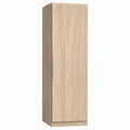 Schmaler Garderobenschrank aus Sonoma Eiche mit Einlegeböden, 51 cm x 213 cm x 59 cm