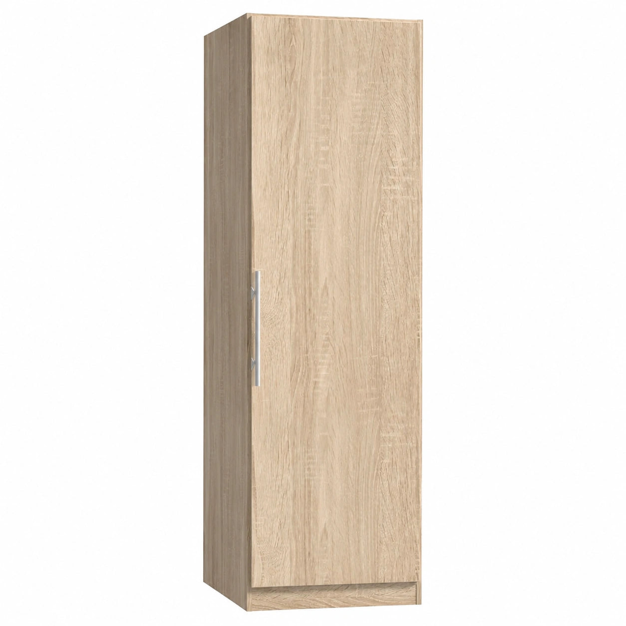 Schmaler Garderobenschrank aus Sonoma Eiche mit Einlegeböden, 51 cm x 213 cm x 59 cm