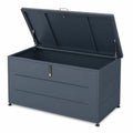 XXL Metall Gartenbox 460L, Wasserdichte Auflagenbox, Wetterfester Gartenschrank, Outdoor Kissenbox