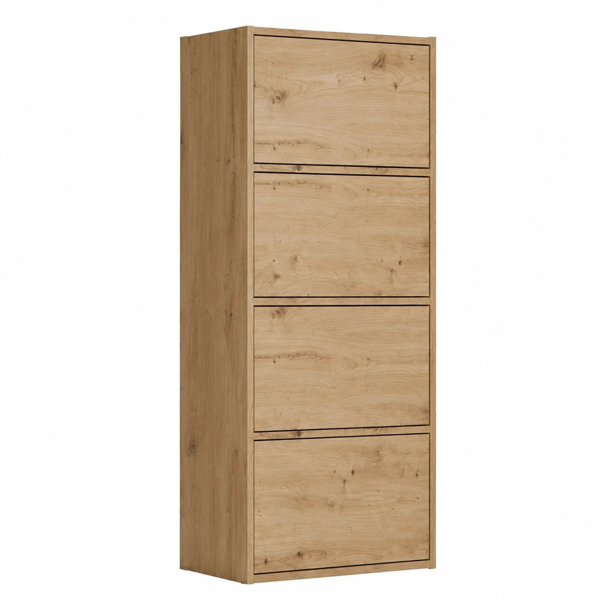Allzweckschrank mit 4 Türen, Eiche Artisan, für Wohnzimmer, Büro und Schlafzimmer, 40x50x119 cm