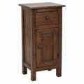 Vintage Mahagoni Garderobenschrank aus recyceltem Holz, 80x36x25cm, Dunkelbraun
