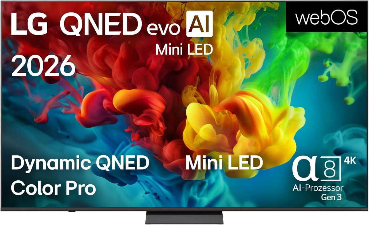Telewizor LG 65QNED83B6A, kolor turkusowy