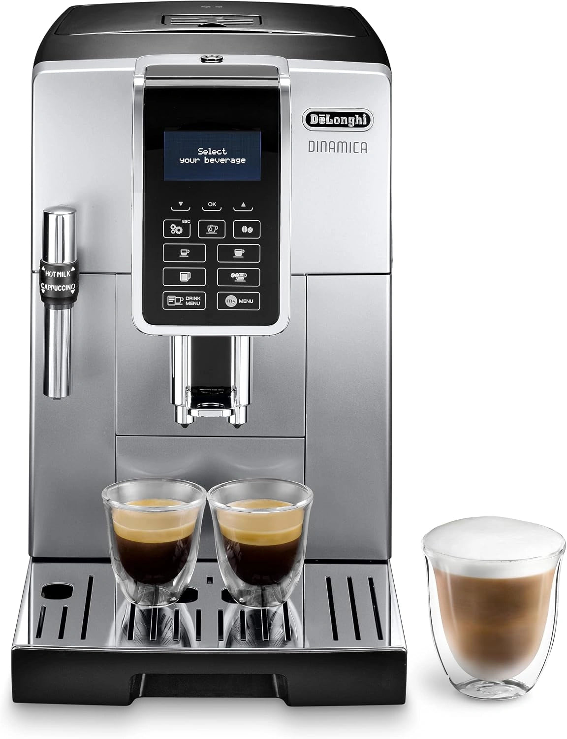 Ekspres do kawy De Longhi, 1450 W, 230 V, kolor srebrny