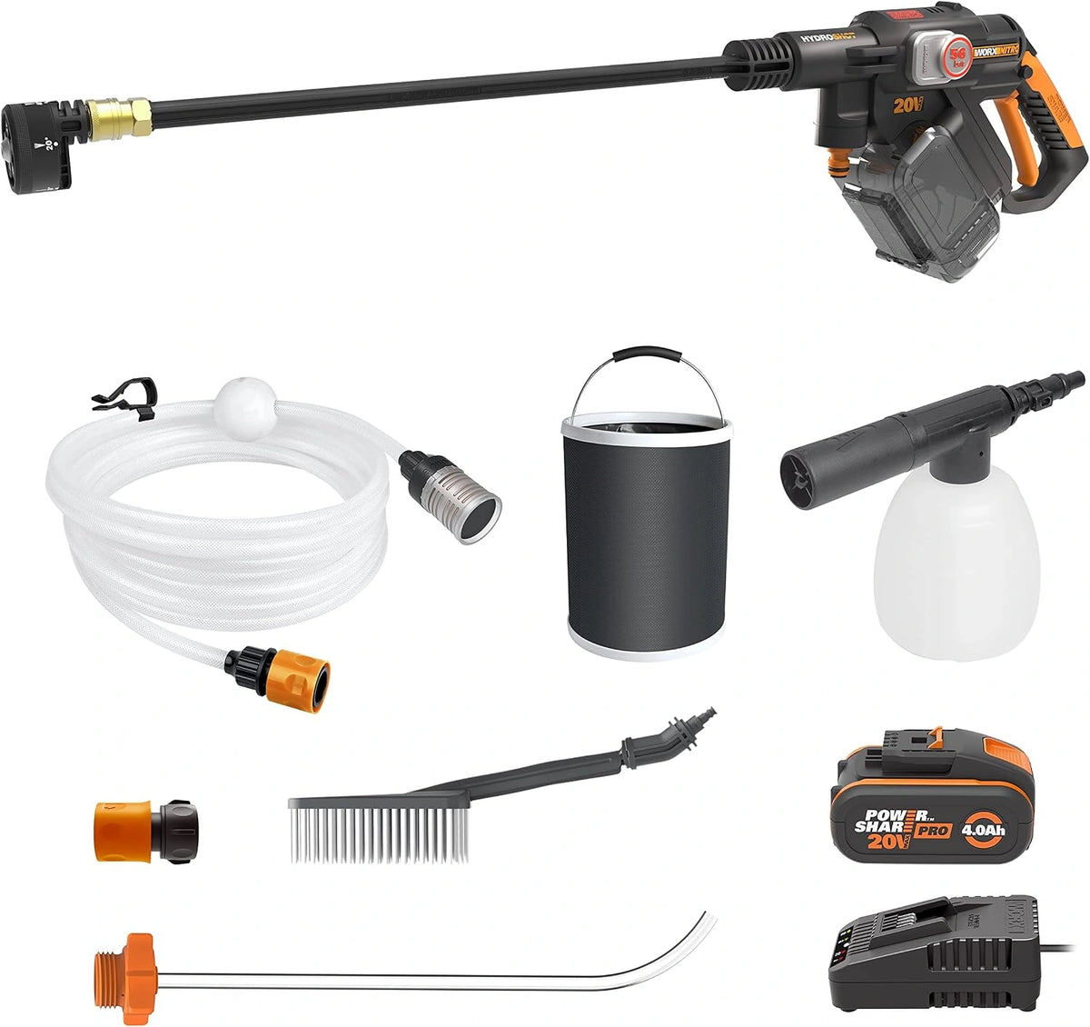 Myjka ciśnieniowa WORX WG633E.1, 4,0 Ah, 20 V, kolor szary