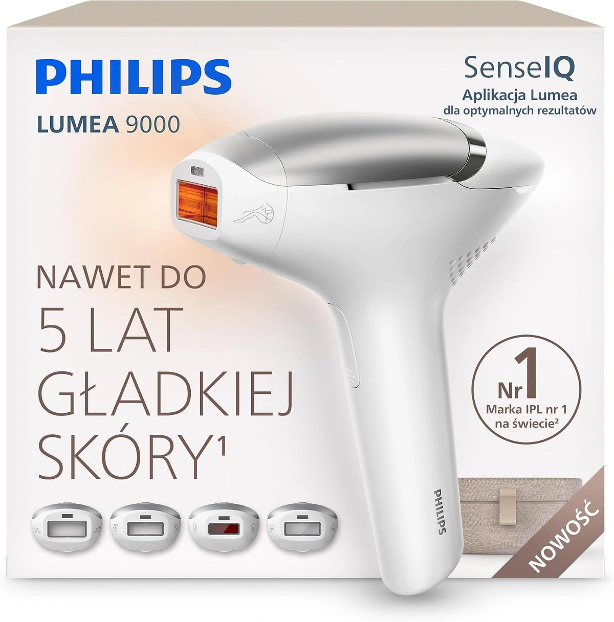 Depilator IPL Philips, kolor szary i biały