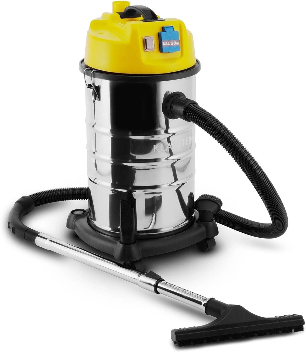 Odkurzacz Klarstein, 1400 W, 30 l, kolor srebrny i żółty