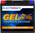 Akumulator Electronicx GEL YT14B-BS, 14 Ah, 12 V, kolor czarny i niebieski