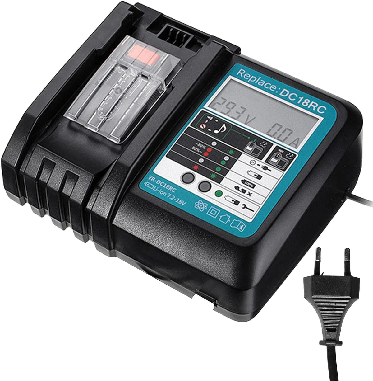 Akumulator DC18RC BL1815, 18 V, kolor szary i czarny