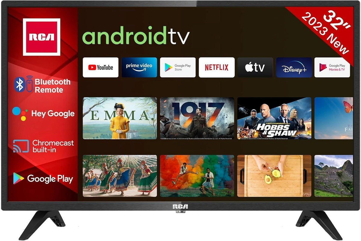 Telewizor RCA RS32H2 TV 32, Wi-Fi, pilot zdalnego sterowania, kolor czarny