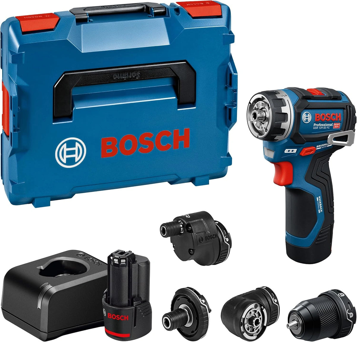 Wiertarko-wkrętarka Bosch PRO GSR12V-32FC, 2,0 Ah, 12 V, kolor niebieski